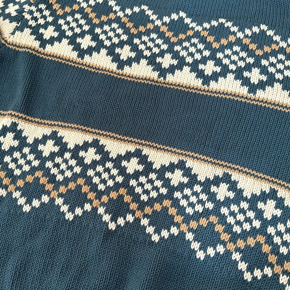 NEW Kith Kithmas Fairisle Holiday Sweater in Frond Green | size M - Picture 3 of 5